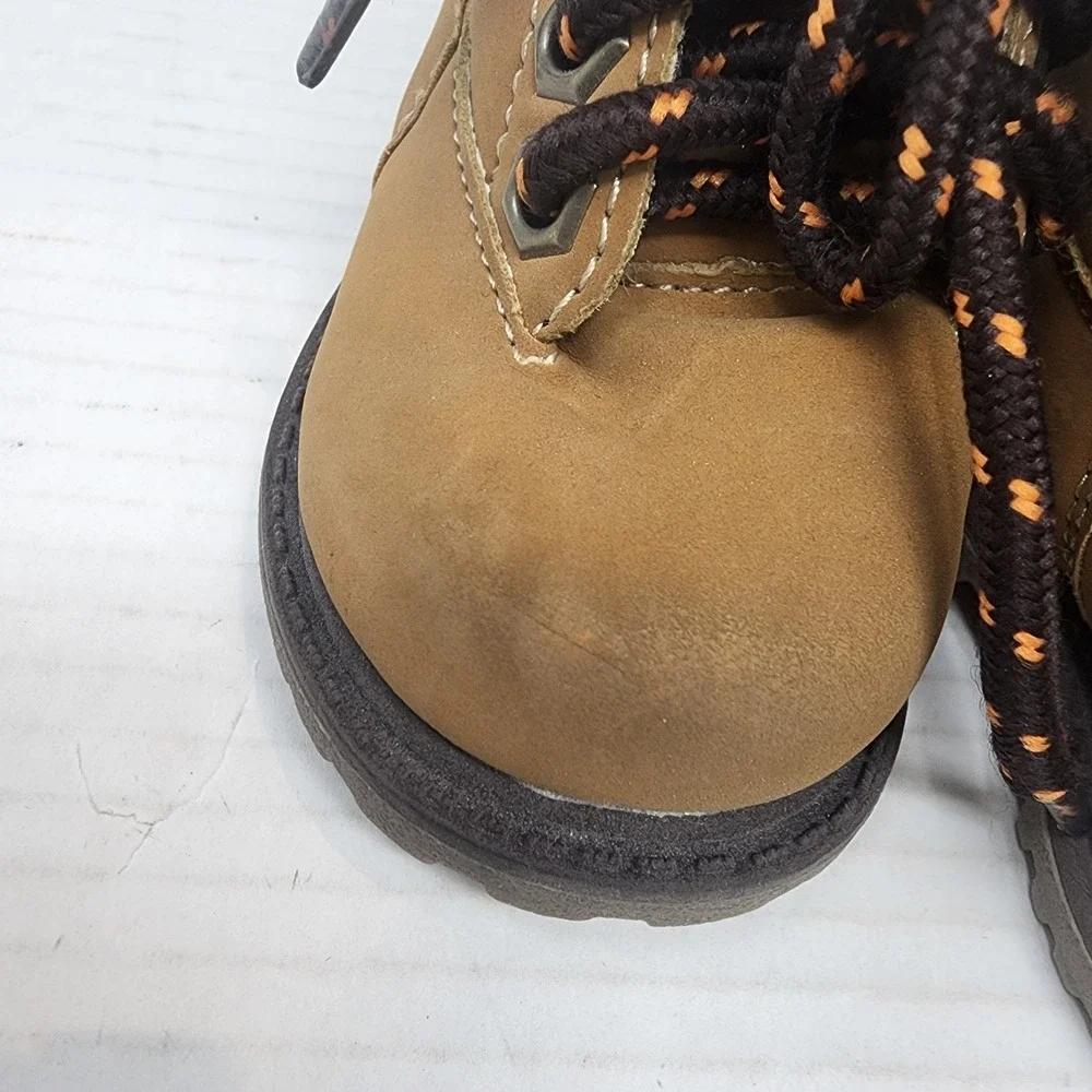 Route 66 Ankle Boots Toddler Boys 2M Brown Lace Up Padded Collar Lug Sole Great